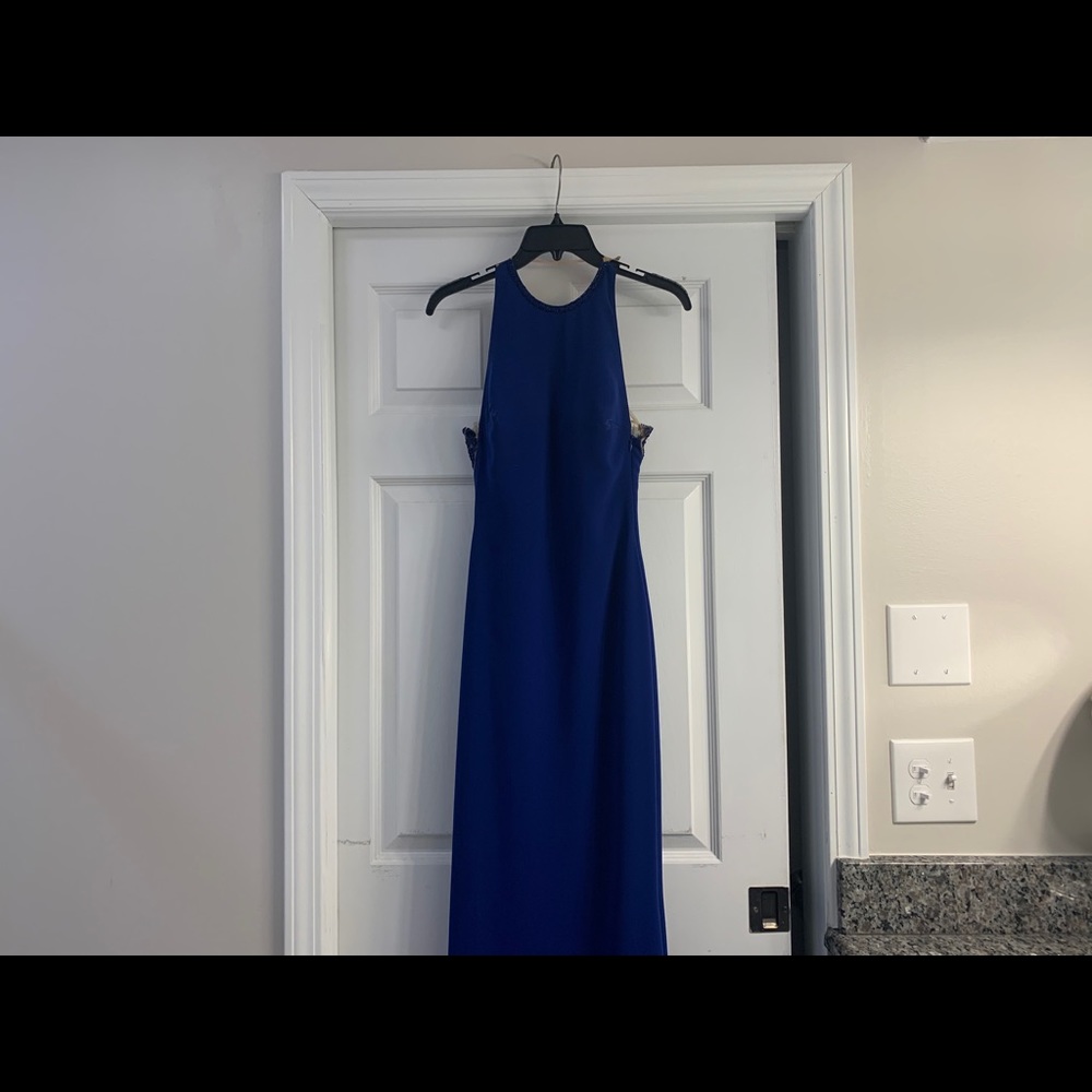Tarik Ediz Royal Blue Gown